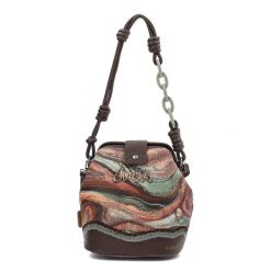 Brązowa Elegancka Torebka Anekke Damska Premium. Brązowe torebki klasyczne Anekke, bez wzorów, ze skóry ekologicznej, eleganckie, bez dodatków. Za 359.00 zł.