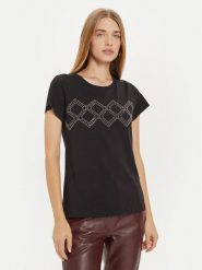 Liu Jo Sport T-Shirt TF4209 J6040 Czarny Regular Fit. Czarne t-shirty sportowe Liu Jo Sport, s, bez wzorów, z bawełny, bez ramiączek. Za 199.99 zł.