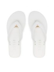 Guess Japonki FLJCNY ELE24 Biały. Białe japonki Guess, z aplikacjami, ze skóry. Za 145.99 zł.