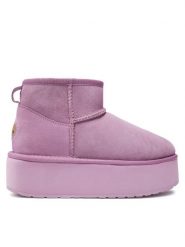 EMU Australia Śniegowce Stinger Micro Flatform W13082 Różowy. Czerwone śniegowce Emu Australia, bez wzorów, ze skóry, bez zapięcia. Za 469.99 zł.