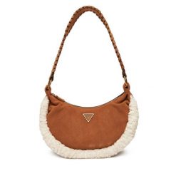 Torebka Guess. Brązowe torebki klasyczne Guess, z aplikacjami, klasyczne, bez dodatków. Za 439.99 zł.