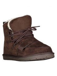 Geographical Norway Botki zimowe "Olasneige" w kolorze brązowym rozmiar: 38. Brązowe botki Geographical Norway, bez wzorów, z futra, bez obcasa, bez zapięcia. Za 143.56 zł.