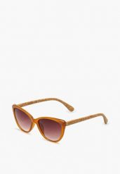 Brązowe Okulary Przeciwsłoneczne Klasyczne z Cienkimi Oprawkami Cucanne. Brązowe okulary przeciwsłoneczne Renee, bez wzorów. Za 29.99 zł.