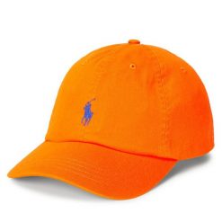 Czapka z daszkiem Polo Ralph Lauren. Brązowe czapki z daszkiem Polo Ralph Lauren, bez wzorów. Za 179.99 zł.