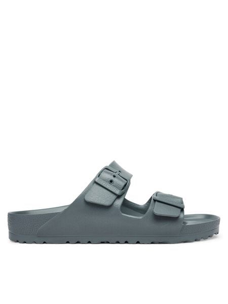 Birkenstock Klapki Arizona 1031352 Szary. Szare klapki Birkenstock, bez wzorów, z syntetyku, bez obcasa, bez zapięcia. Za 249.99 zł.