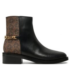 Botki MICHAEL Michael Kors. Czarne botki MICHAEL Michael Kors, bez wzorów, bez obcasa, na płaskiej podeszwie, bez zapięcia. Za 649.99 zł.