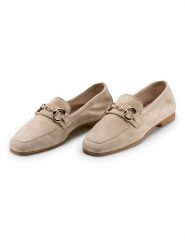 Anna Morellini Skórzane mokasyny "Gelisa" w kolorze beżowym rozmiar: 38. Brązowe mokasyny Anna Morellini, bez wzorów. Za 399.95 zł.