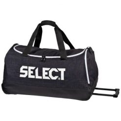 Torba piłkarska podróżna z kółkami Select LAZIO 105 L. Czarne torby podróżne SELECT SPORT, bez wzorów, z materiału. Za 361.05 zł.