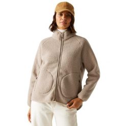 Bluza Polarowa Damska Borg Pełen Suwak Frankie. Brązowe bluzy z kapturem Regatta, na zimę, xl, bez wzorów, z materiału, bez kaptura, na golfa. Za 110.99 zł.