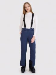 4F Spodnie narciarskie w kolorze granatowym rozmiar: XS. Niebieskie spodnie dresowe 4f, bez wzorów. Za 157.73 zł.