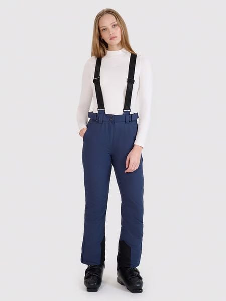 4F Spodnie narciarskie w kolorze granatowym rozmiar: XS. Niebieskie spodnie dresowe 4f, bez wzorów. Za 157.73 zł.