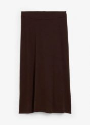Spódnica dzianinowa z miękkiej mieszanki wełny. Czarne spódnice bonprix, na imprezę, bez wzorów, z dzianiny, eleganckie, ołówkowe. Za 249.99 zł.