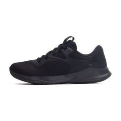 Buty Under Armour Charged Aurora 2 W 3025060-003 czarne. Czarne buty treningowe bez wzorów, z gumy, bez zapięcia, na fitness i siłownię. Za 382.69 zł.