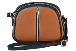 Listonoszka j. brązowa BARBERINI'S skórzana 03-12. Brązowe shopper bag Barberinis, bez wzorów, ze skóry, na ramię, bez dodatków. Za 169.99 zł.