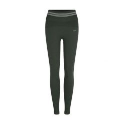 Damskie legginsy Circle Sportswear Keep The Flow Stripes. Zielone legginsy CIRCLE SPORTSWEAR, bez wzorów, z materiału, eleganckie. Za 412.00 zł.