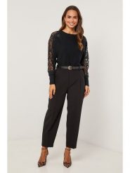 Soft Cashmere Sweter w kolorze czarnym rozmiar: 38/40. Czarne swetry Soft Cashmere, bez wzorów, z kaszmiru, klasyczne, bez ramiączek. Za 152.98 zł.