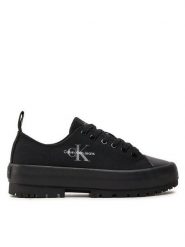 Calvin Klein Jeans Trampki Lugged Hybrid Laceup Ml Mtr YW0YW01505 Czarny. Czarne trampki Calvin Klein Jeans, bez wzorów, z jeansu, bez zapięcia. Za 329.99 zł.
