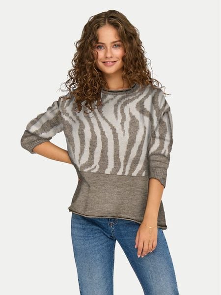 ONLY Sweter Jade 15294969 Zielony Regular Fit. Zielone swetry ONLY, l, bez wzorów, z syntetyku, bez ramiączek. Za 99.99 zł.