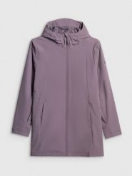4F Parka przejściowa membrana 5000 damska - fioletowa XXL. Fioletowe płaszcze 4f, xxl, bez wzorów, bez kaptura. Za 449.99 zł.
