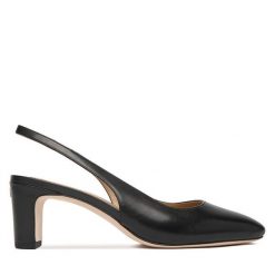 Czółenka LAUREN RALPH LAUREN. Czarne czółenka Lauren Ralph Lauren, bez wzorów, bez obcasa, bez zapięcia. Za 769.99 zł.