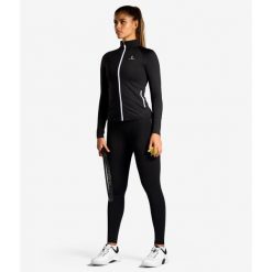 Koszulka/bluza z długim rękawem damska. Niebieskie bluzy NORDICDOTS, s, bez wzorów, z elastanu, bez kaptura, do biegania. Za 365.00 zł.