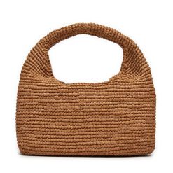 Torebka Manebi. Brązowe torebki klasyczne Manebi, bez wzorów, klasyczne, bez dodatków. Za 559.99 zł.