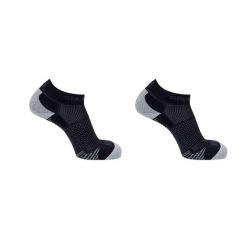 Skarpety sportowe Salomon Cross 2-Pak. Czarne skarpetki Salomon, bez wzorów, z elastanu. W wyprzedaży za 47.00 zł.
