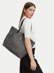 U.S. Polo Assn. Torebka BIUXT8582WVP Czarny. Czarne shopper bag U.S. Polo Assn., bez wzorów, ze skóry, bez dodatków. Za 149.99 zł.