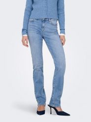 ONLY Dżinsy - Slim fit - w kolorze błękitnym rozmiar: XS/L34. Niebieskie jeansy ONLY, l, z aplikacjami, z bawełny, klasyczne. Za 79.40 zł.
