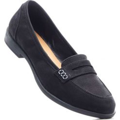 Mokasyny bonprix czarny. Czarne mokasyny bonprix. Za 49.99 zł.