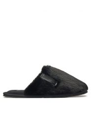 Calvin Klein Jeans Kapcie Hotel Slipper Fur After Glow YW0YW01593 Czarny. Czarne kapcie Calvin Klein Jeans, bez wzorów, z jeansu. Za 129.99 zł.