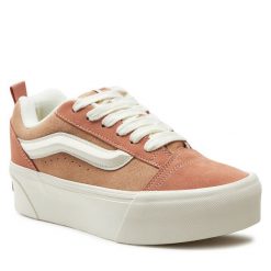 Tenisówki Vans. Brązowe trampki Vans, bez wzorów, bez zapięcia. Za 289.99 zł.