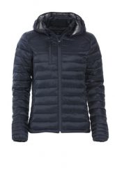 Clique Hudson Women kurtka damska z ociepleniem przypominającym puch, kaptur. Niebieskie kurtki CLIQUE, s, bez wzorów, z materiału, bez kaptura. Za 322.79 zł.
