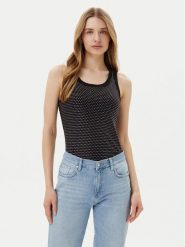 JOOP! Jeans Top Tunka 30046107 Czarny Slim Fit. Czarne topy Joop! Jeans, xs, bez wzorów, z bawełny, bez kołnierzyka, bez ramiączek. Za 199.99 zł.