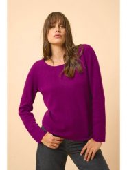 Just Cashmere Kaszmirowy sweter "Fiona" w kolorze fioletowym rozmiar: S. Różowe swetry Just Cashmere, s, bez wzorów, z kaszmiru, bez ramiączek. Za 341.79 zł.