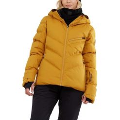 Damska kurtka narciarska Fundango Elyra Padded. Brązowe kurtki narciarskie FUNDANGO, na zimę, m, bez wzorów, bez kaptura, narciarskie. W wyprzedaży za 599.00 zł.