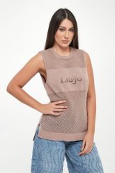 Sweter damski bez rękawów LIU JO. Swetry Liu Jo, m, bez wzorów, bez ramiączek. Za 469.00 zł.