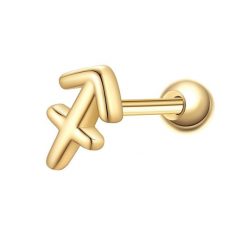 Glanzstücke München Piercing Sterling Silber gelbgold Kolczyki 1 ct Damski. Żółte kolczyki Glanzstücke München, pozłacane. Za 110.49 zł.