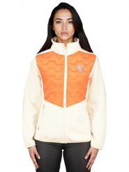 Geographical Norway Kurtka polarowa "Telsi" w kolorze kremowo-pomarańczowym rozmiar: L. Brązowe kurtki Geographical Norway, l, bez wzorów, z polaru, bez kaptura. Za 177.95 zł.