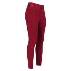 Damskie legginsy jeździeckie z pełną przyczepnością Euro-Star Impress. Czerwone legginsy EURO-STAR, bez wzorów, z włókna, eleganckie. Za 440.50 zł.