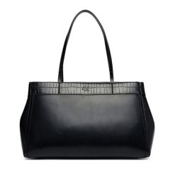 Torebka Calvin Klein. Czarne shopper bag Calvin Klein, bez wzorów, bez dodatków. Za 749.99 zł.
