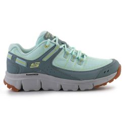 Buty Skechers Stamina At - Artists Bluff 180145-Sage niebieskie. Niebieskie buty treningowe bez wzorów, ze skóry, bez zapięcia, trekkingowe. Za 367.32 zł.