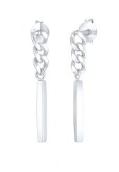 Elli Ladies Hanger Rod Geo Tank Look in 925 Sterling Silver Plated Gold Plated Kolczyki 1 ct Damski. Szare kolczyki Elli, pozłacane. Za 293.99 zł.