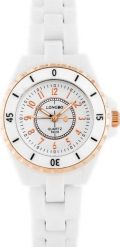 Zegarek ZEGAREK DAMSKI LONGBO - CHANNEL - white/gold (zx609b). Białe zegarki NoName. Za 39.89 zł.