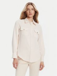 Rinascimento Koszula CFC0125777003 Beżowy Regular Fit. Brązowe koszule Rinascimento, xs, bez wzorów, z syntetyku, bez kołnierzyka, bez ramiączek. Za 309.99 zł.