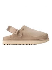 UGG Skórzane kapcie "Goldenstar" w kolorze beżowym rozmiar: 36. Brązowe kapcie UGG, bez wzorów, ze skóry. Za 551.65 zł.