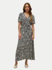 Vero Moda Sukienka letnia Alba 10330301 Czarny Regular Fit. Czarne sukienki Vero Moda, s, bez wzorów, z wiskozy, bez kołnierzyka, bez ramiączek. Za 179.99 zł.