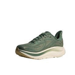 Buty do biegania Hoka Clifton - rozmiar 46,5. Zielone buty do biegania HOKA, bez wzorów, z materiału, bez zapięcia, do biegania. Za 819.99 zł.