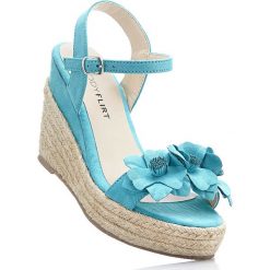 Espadryle na koturnie bonprix turkusowy. Espadryle marki bonprix. Za 49.99 zł.