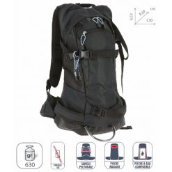 Plecak narciarski Élémenterre Norsnow. Czarne plecaki Elementerre, bez wzorów, bez dodatków. Za 280.00 zł.